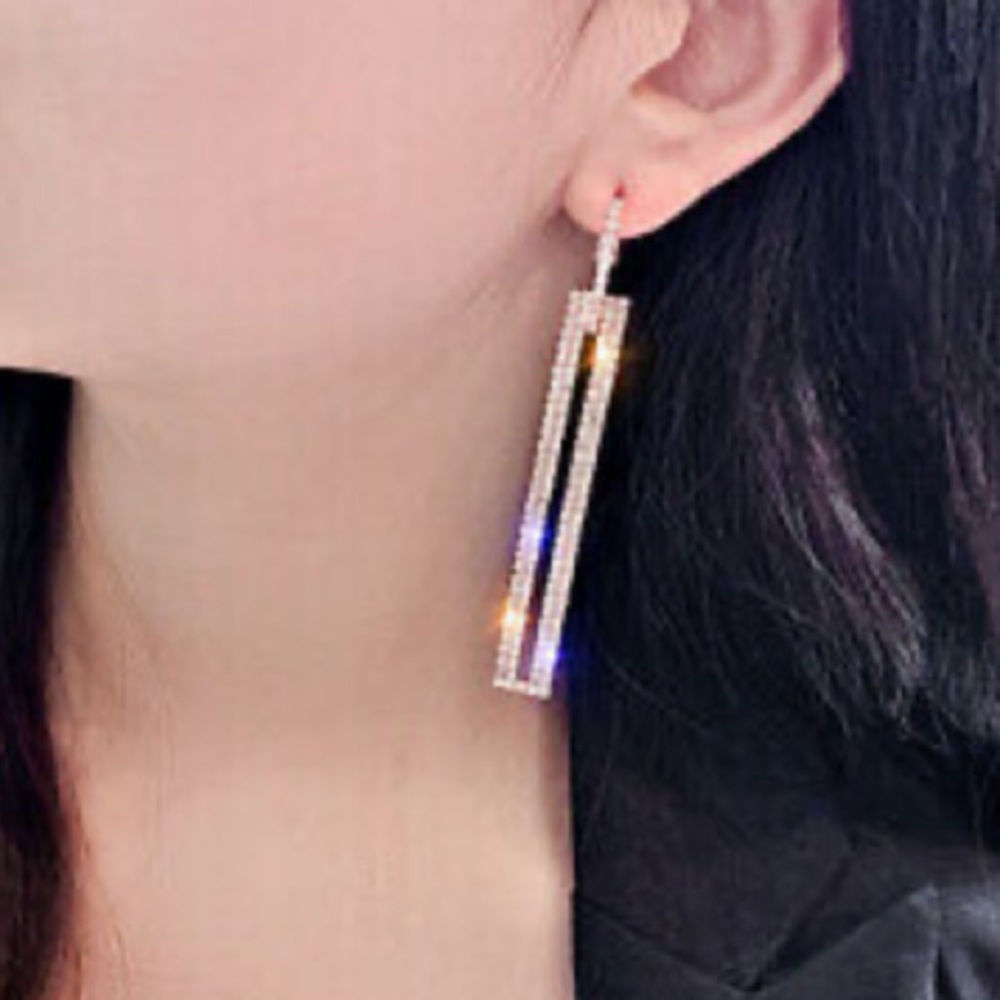 New 18k rose  gold plated earrings